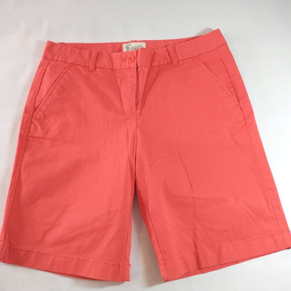 J. Crew Orange Bermuda Shorts Size 2